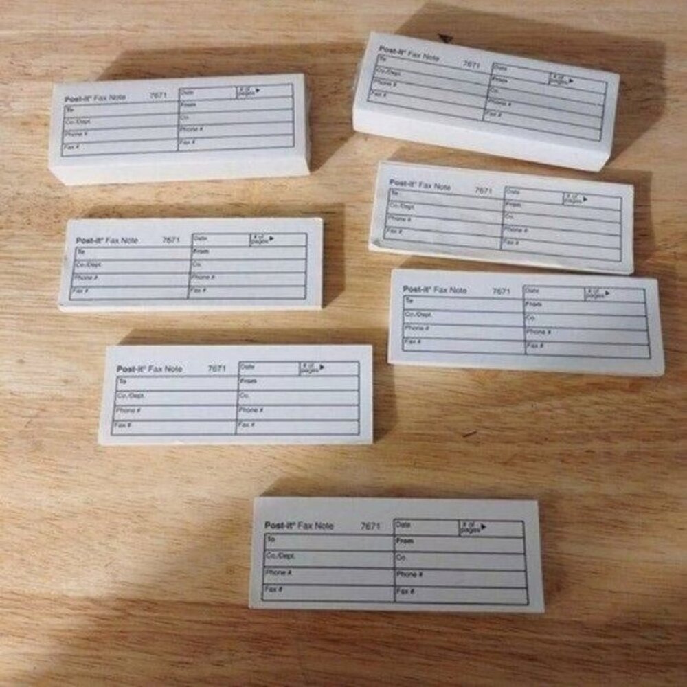 POST-IT FAX NOTES-7 STACKS-NEW